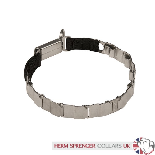 "Go Play" Herm Sprenger Stainless Steel Neck Tech Collar without Prongs