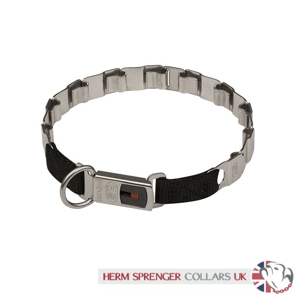"Go Play" Herm Sprenger Stainless Steel Neck Tech Collar without Prongs