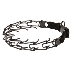 "Daily Trainer" Black Stainless Steel Herm Sprenger Prong Collar for Dog Training