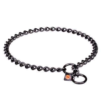 Black Stainless Steel Short Link Chain
Collar for Dogs