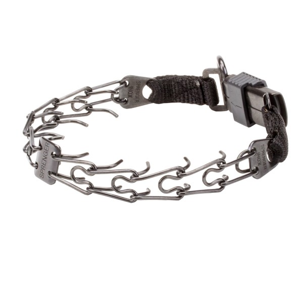 Herm Sprenger Black 2.25 mm Dog Prong Collar with Buckle 66.54