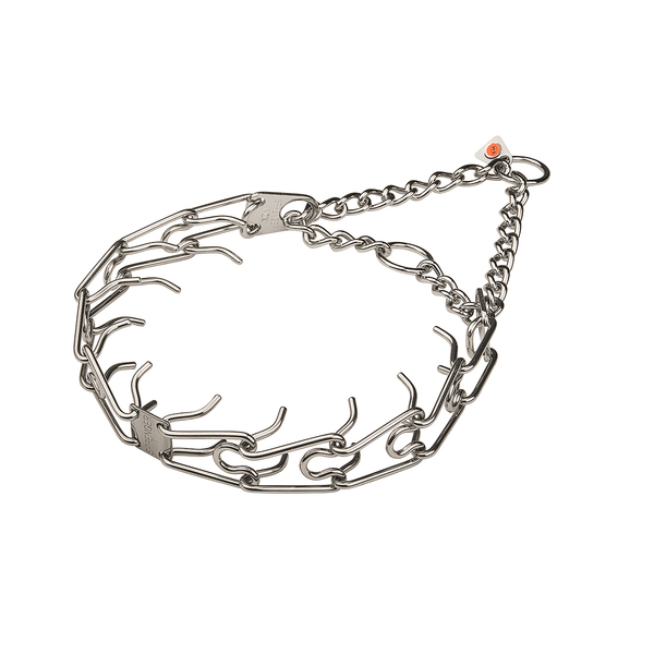 "Anti-Aggression" Stainless Steel Dog Pinch Collar 4 mm Wire Gauge