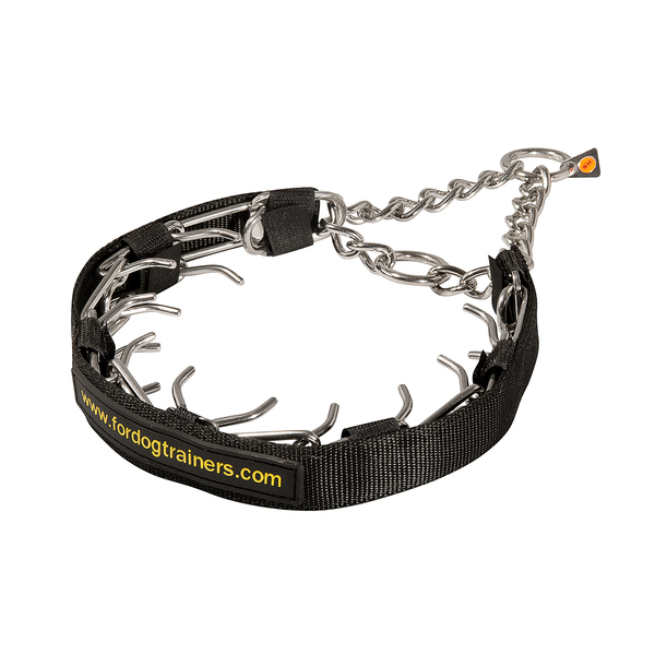 "Anti-Aggression" Stainless Steel Dog Pinch Collar 4 mm Wire Gauge