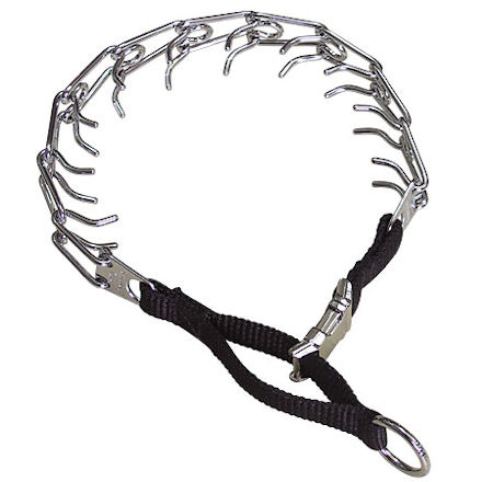 Herm Sprenger Pinch/Prong Halsband met nylon lus&quick release