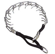 Herm Sprenger Pinch/Prong Halsband met nylon lus&quick release